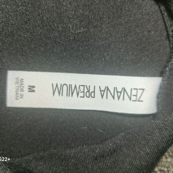 Zenana Premium black knit midi dress m - Picture 7 of 9